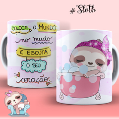 Canecas preguiça - By Cris Goyanna - Cestas e Produtos Personalizados