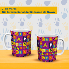 Canecas síndrome de down na internet