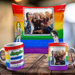 CANECAS BEST FRIENDS COM ALMOFADA - By Cris Goyanna - Cestas e Produtos Personalizados