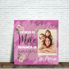 Azulejo dia das mães tamanho 20x20 - By Cris Goyanna - Cestas e Produtos Personalizados