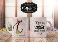 Caneca alfabeto borboleta - loja online