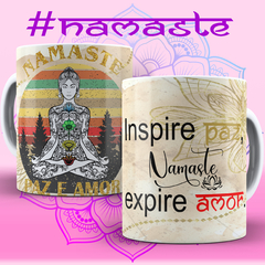 Caneca Namastê - By Cris Goyanna - Cestas e Produtos Personalizados