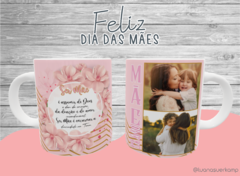 Azulejo + caneca dia das mães - By Cris Goyanna - Cestas e Produtos Personalizados