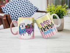 Caneca best friends na internet