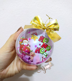 Esferas acrílicas de natal - By Cris Goyanna - Cestas e Produtos Personalizados