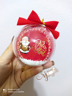 Esferas acrílicas de natal - By Cris Goyanna - Cestas e Produtos Personalizados