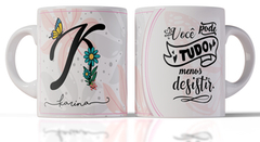 Imagem do Caneca alfabeto borboleta