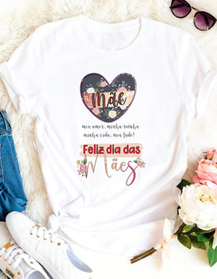 Camisa feliz dia das mães - By Cris Goyanna - Cestas e Produtos Personalizados