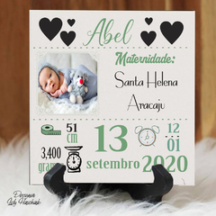 AZULEJO NASCIMENTO BEBÊ PERSONALIZADO - comprar online