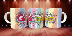 Caneca gratidão - By Cris Goyanna - Cestas e Produtos Personalizados