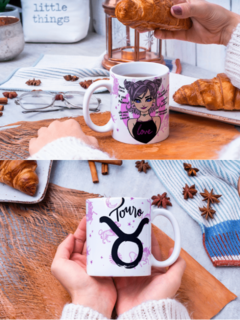 Caneca Signos femininos - By Cris Goyanna - Cestas e Produtos Personalizados