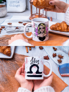 Caneca Signos femininos - By Cris Goyanna - Cestas e Produtos Personalizados