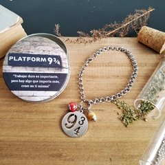 Kit Pulsera "Harry Potter, plataforma 9 ¾"