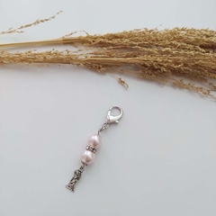 Mini llavero con bolsita y tarjetita + estampita grande