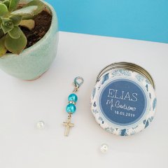 Mini llavero con latita personalizada