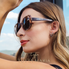 Óculos solar Ayla animal print lente marrom - comprar online