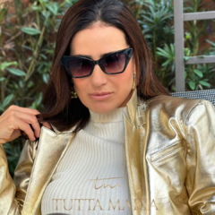 Óculos Giulia preto lente preta degradê - comprar online