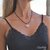 Collar Lovely CUARZO AZUL Piedra Natural Semipreciosa con Engarce en Plata + de REGALO Lazo Negro Colgante - comprar online