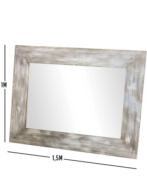 Espejo marco de madera moldurado vintage