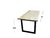 Mesa comedor mesa trabajo hierro y madera 2m x 1m x 80cm - comprar online