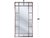 Espejo vidrio repartido estilo industrial 1,8m x 1m - comprar online