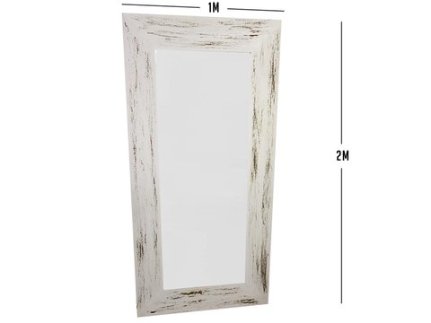 Espejo vertical con marco de 20cm de 2m x 1m
