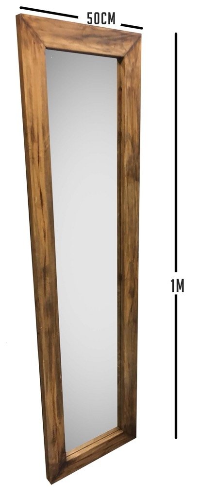 Espejo marco liso 1 mts x 50 cm