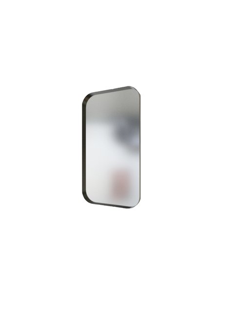Espejo marco de hierro puntas redondeadas 50 cm. x 90 cm.