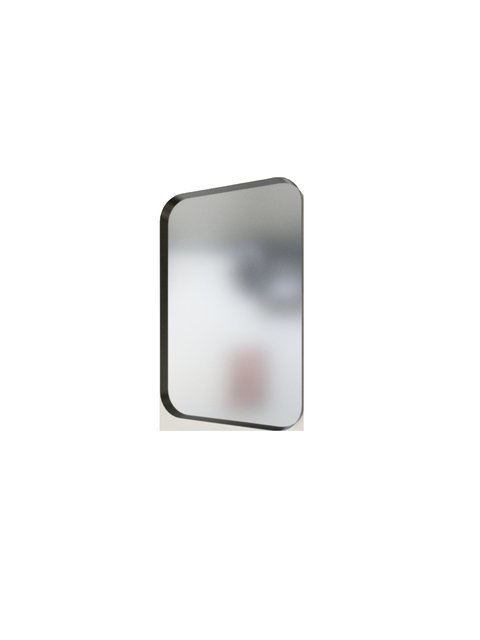 Espejo marco de hierro puntas redondeadas 60 cm. x 90 cm.