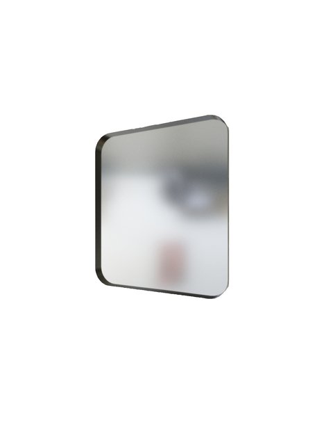 Espejo marco de hierro puntas redondeadas 80 cm. x 90 cm.