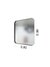 Espejo marco de hierro puntas redondeadas 80 cm. x 90 cm. - comprar online