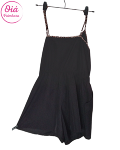 Mono Montecito negro flores - comprar online