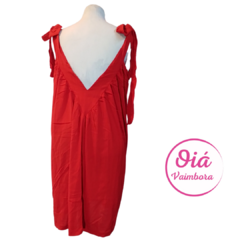 Vestido Artemisa rojo colibrí talle único abarca hasta XXL - comprar online