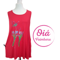 Vestido Lucero Manos, rojo de M a XL -