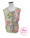 musculosa olodum pintada flores