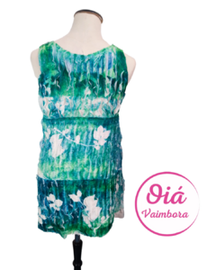 Vestido Tania verde S,M - comprar online