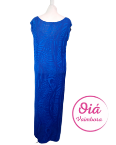 Vestido Largo Valor azul lunas de M a XL - comprar online