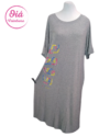 Vestido Australia gris abstracto