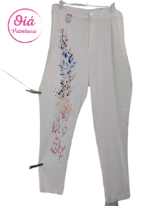 pantalón Osiris blanco hojas M, L