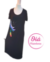 vestido Úrsula negro colibri abarca desde M a XL