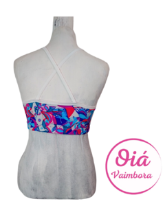 Top bikini estampa abstracta - comprar online