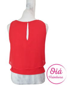 Blusa Rojelia rojo flores - comprar online