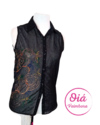 Blusa Katu negro abstracto