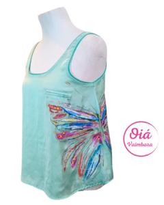 Musculosa seda Vida mariposa