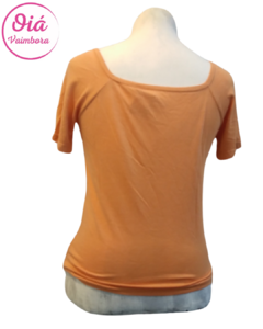 remera quadro naranja flores M - comprar online