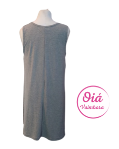 Vestido Lucero gris geometría sagrada metatrón L,XL - comprar online