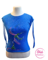 Musculosa Iruya azul colibri