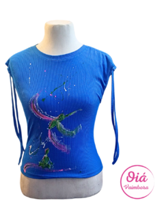 Musculosa Iruya azul colibri