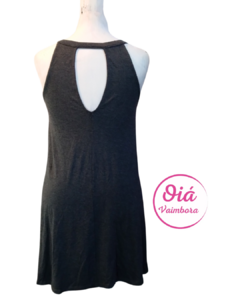 Vestido Laura gris palmeras - comprar online