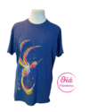 Remera Urbana colibrí, azul claro L